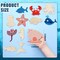 24 Pcs Unfinished Wood Cutouts for Kids Under The Sea Paint Kit Set and DIY Crafts for Kids Classroom School Birthday Gifts Paint Your Own Painting Bulk Kits and Crafts
